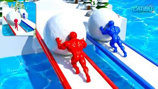Snow Race 3D - Gameplay Walkthrough Part 7 - Fastest Snow Race Ever! (Android/iOS) screenshot 1