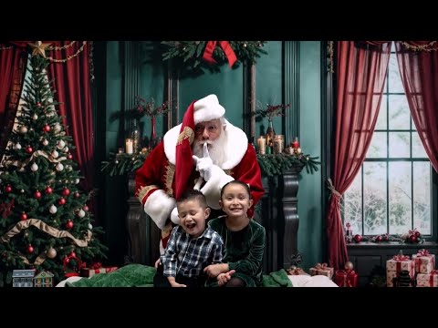 This Christmas Tree Fireplace Retro Wall Backdrop is basically Santa-approved 🎅🎄 - video from Katebackdrop