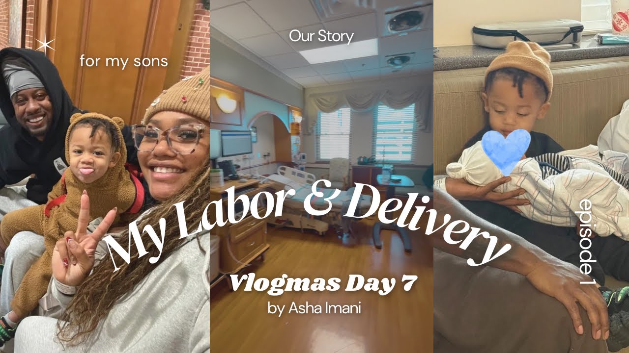 Видеоблог о дне начала родов 🤍 Роды, эпизод 1 | Vlogmas 7 🎄
