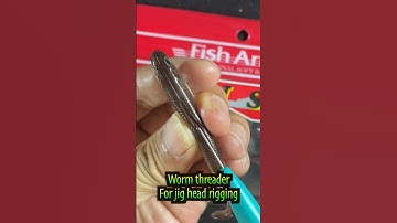 Worm Threader Magic! Japanese Secret to set a worm on a jig head.
