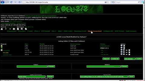 Rooting a linux box via MySQL Injection