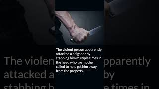 JCSD Man stabbed multiple times in head, attacker shot in chest