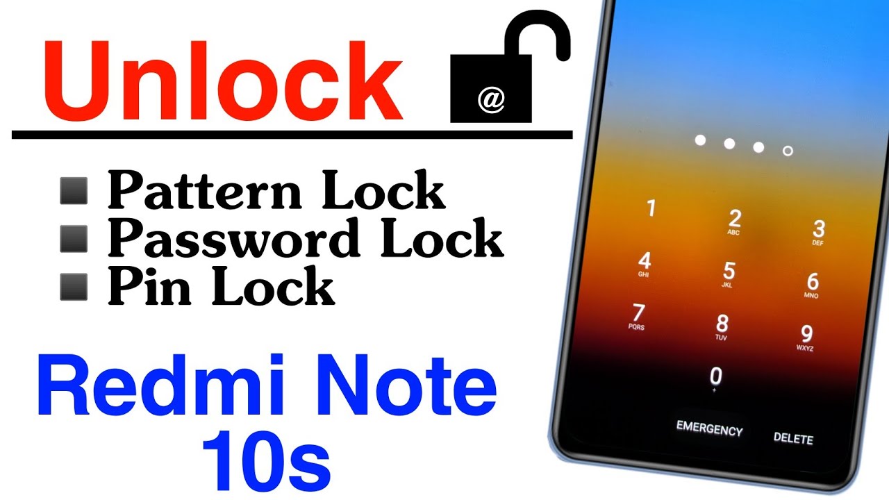 Redmi Note 10s Pattern Unlock How To Reset Lock Screen Password In 