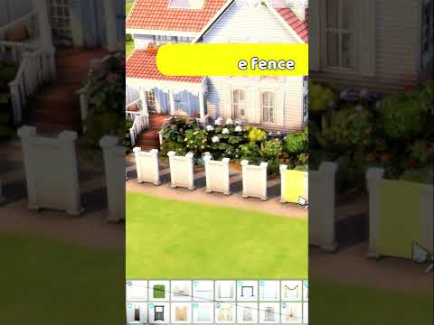 The sims 4 Fence Tricks  #shorts #short
