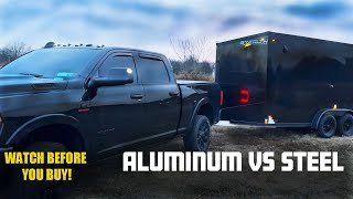 Aluminum vs Steel  Stealth enclosed Cargo Trailer review