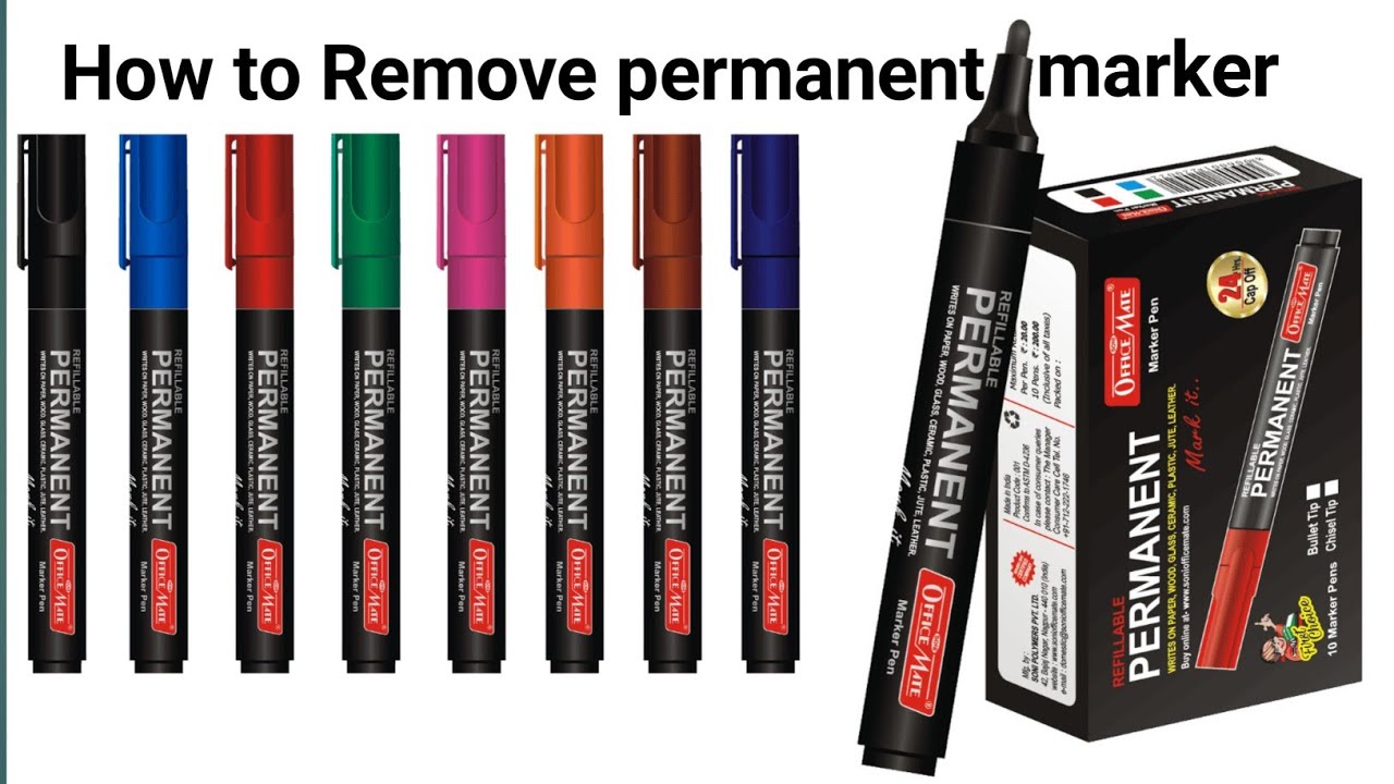 How to permanent marker remove in board, glass, etc 
