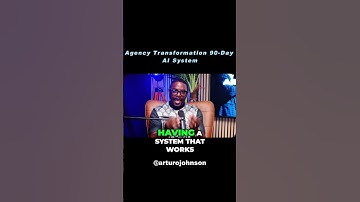 Agency Transformation  90 Day AI System Delivers HUGE Financial Growth! @arturojohnson #agency