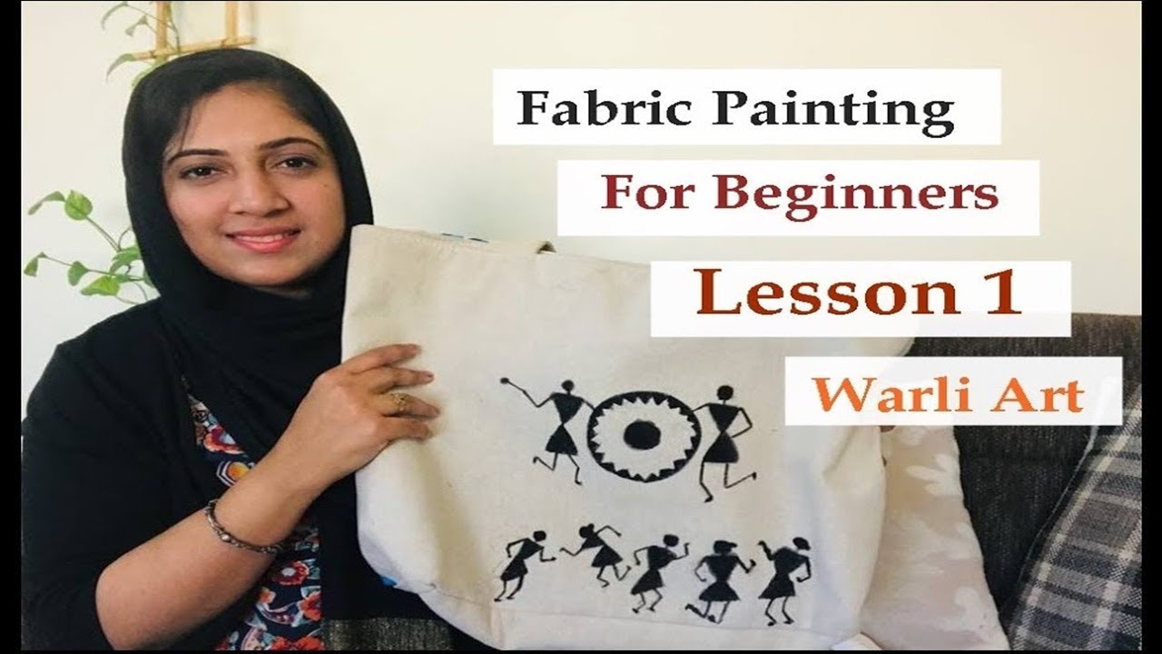 Fabric Painting | Lesson 1 | Warli painting |Malayalam - YouTube