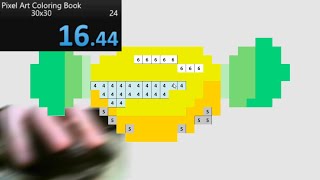 Pixel Art Coloring Book 30x30 Speedrun - 16s 440ms screenshot 5