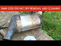 BMW 320D E90 N47 DPF Removed and Jet Washed. How to Remove and Clean the DPF on BMW 320D, E90, N47.