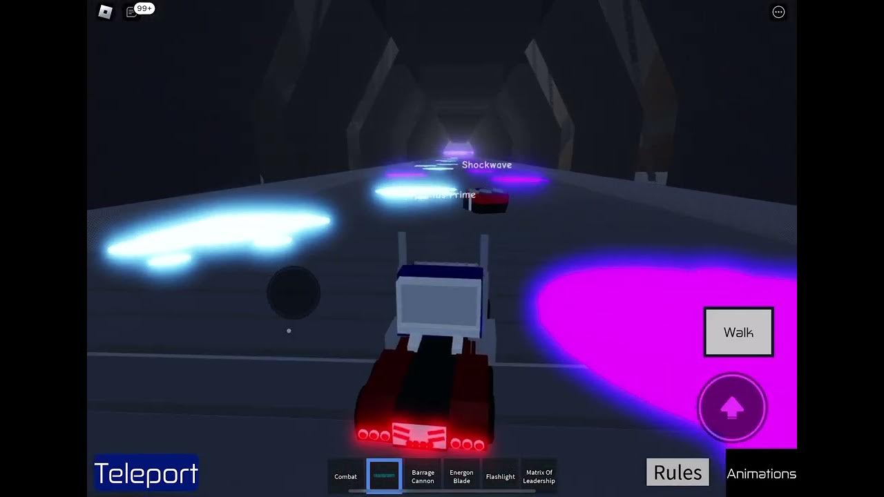 Optimus Prime vs. Sentinel Prime in Roblox Transformers Place - YouTube