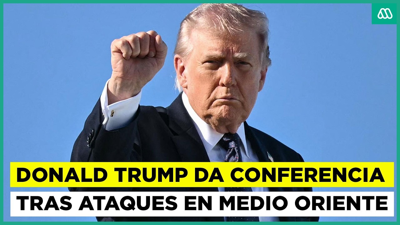 Donald Trump habla en medio de tensión en Medio Oriente