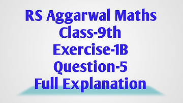 RS Aggarwal Maths,Non Terminating Repeating decimals,Class-9th,Exercise-1BQuestion-5Full Explanation