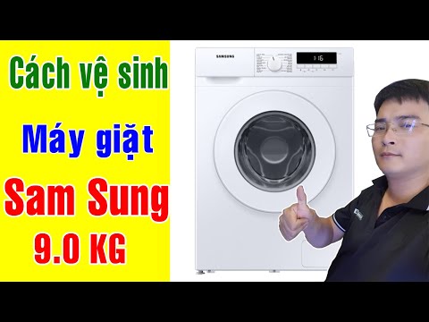 Cách vệ sinh máy giặt Sam Sung WW90T3040WW | Điện Máy Giang Nga