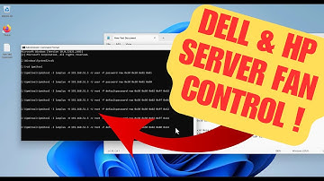 Dell PowerEdge Server Manual Fan Control - Tutorial