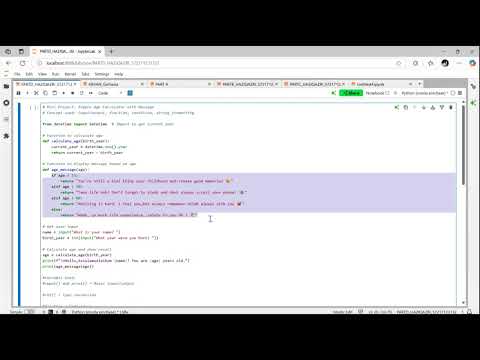 Mini Project : Age Calculator in Phython (JQB230030)