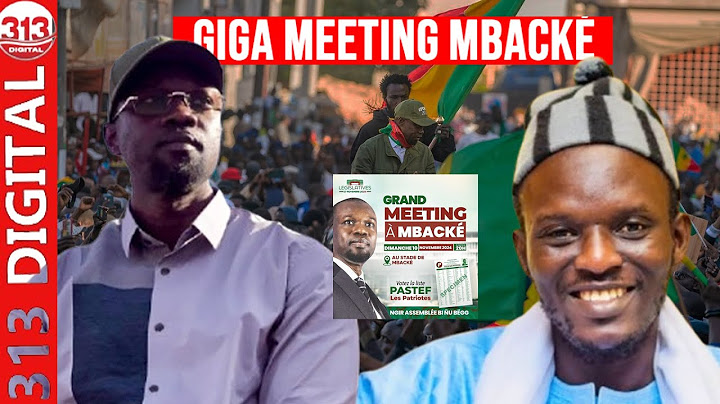🔴DIRECT - Suivez le Giga Meeting de Sonko à MBACKÉ ( Législatives 2024 )