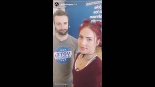 Sharna Burgess and James Hinchcliffe - Instastory 11.13.2016