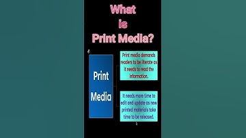 Wat is printmedia?