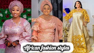 Latest Damask,Ankara,Lace,Quality Satin Dress Styles For Cute Ladies Vol.3