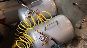 Connecting 2 portable air tanks to increase compressor capacity - 10 gallon daisy chain
