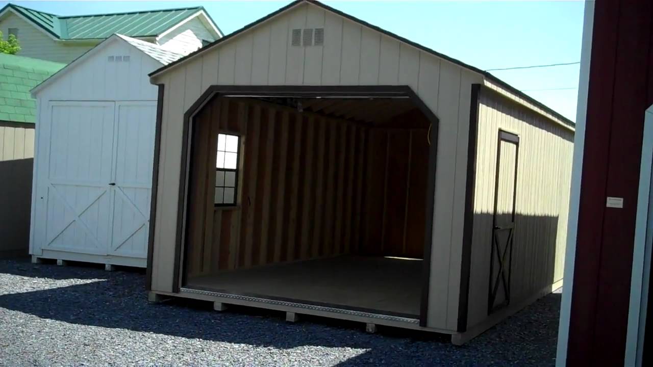 12x20 Shed - YouTube