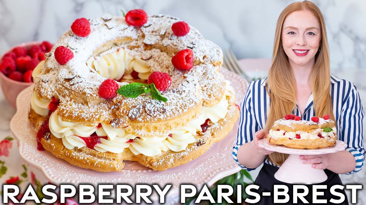 Raspberry Paris-Brest - Easy Raspberry Pastry Recipe! - YouTube