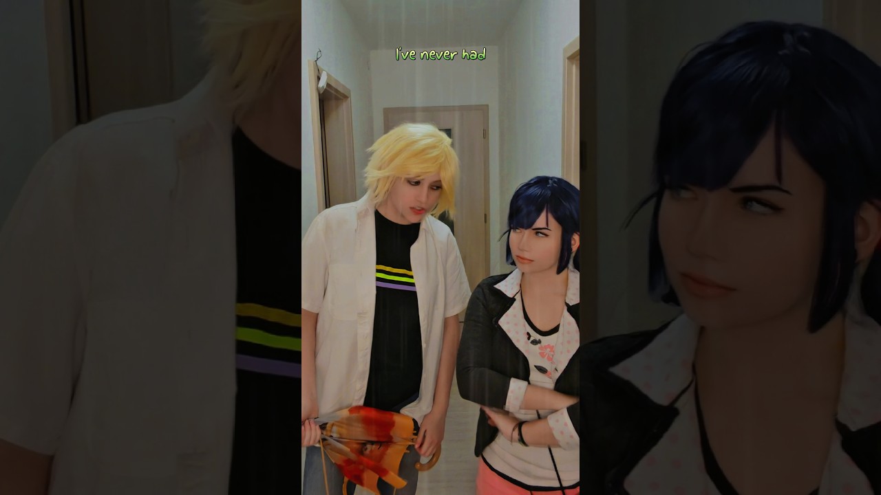 I've never had friends | | Adrien & Marinette @nikkihatsunecosplay #miraculous #cosplay #shorts
