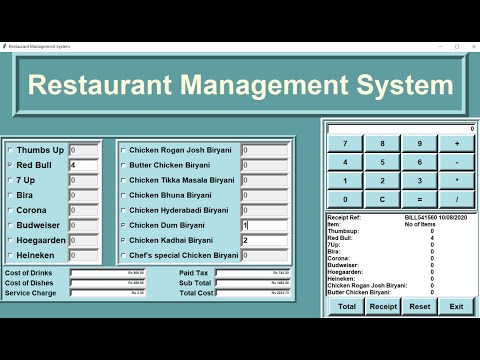 Restaurant Billing System in Python with source code | Source Code & Projects