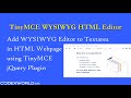 Add WYSIWYG Editor to Textarea in HTML Webpage