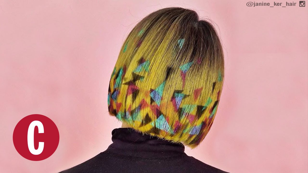 unreal hair stencils cosmopolitan youtube