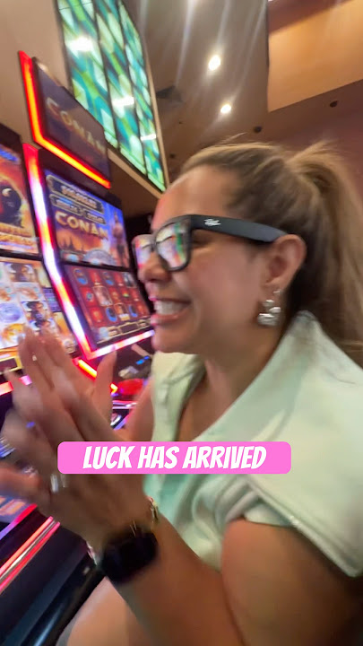 Luck has arrived on this slot machine #slots #casino #jackpot