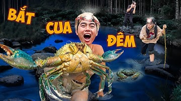 Thái Chuối Vào Rừng Bắt Cua Đồng Ban Đêm Làm Món Cua Nướng Ngon Cực