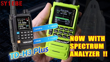 Tidradio H3 Plus now with Spectrum analyzer! (added to firmware 1.041)