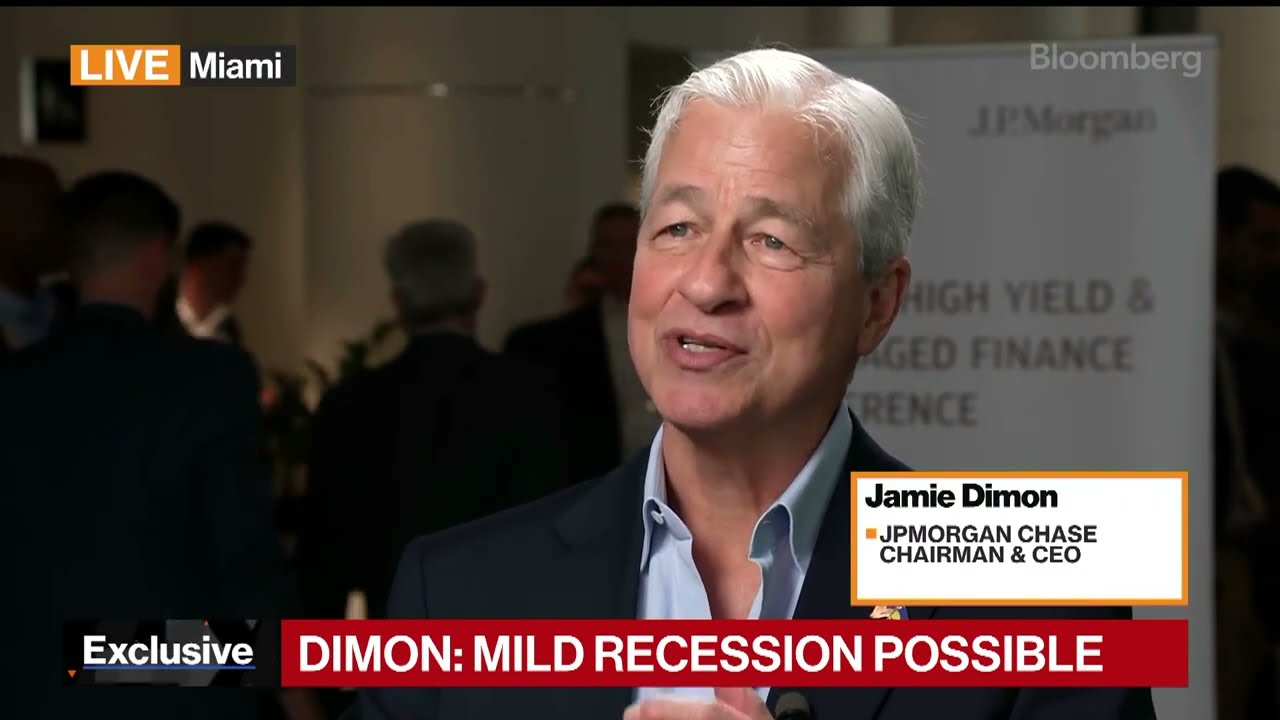 Jamie Dimon Mild Recession Is Possible Youtube