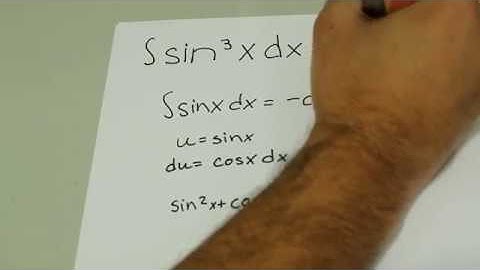 How to Integrate sin^3(x)