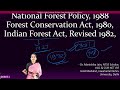 National Forest Policy, 1988 | Forest Conservation Act 1980 @ doorsteptutor.com UGC Env Sc