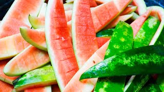 I don't throw away watermelon rinds anymore! Candied peels made from watermelon peels