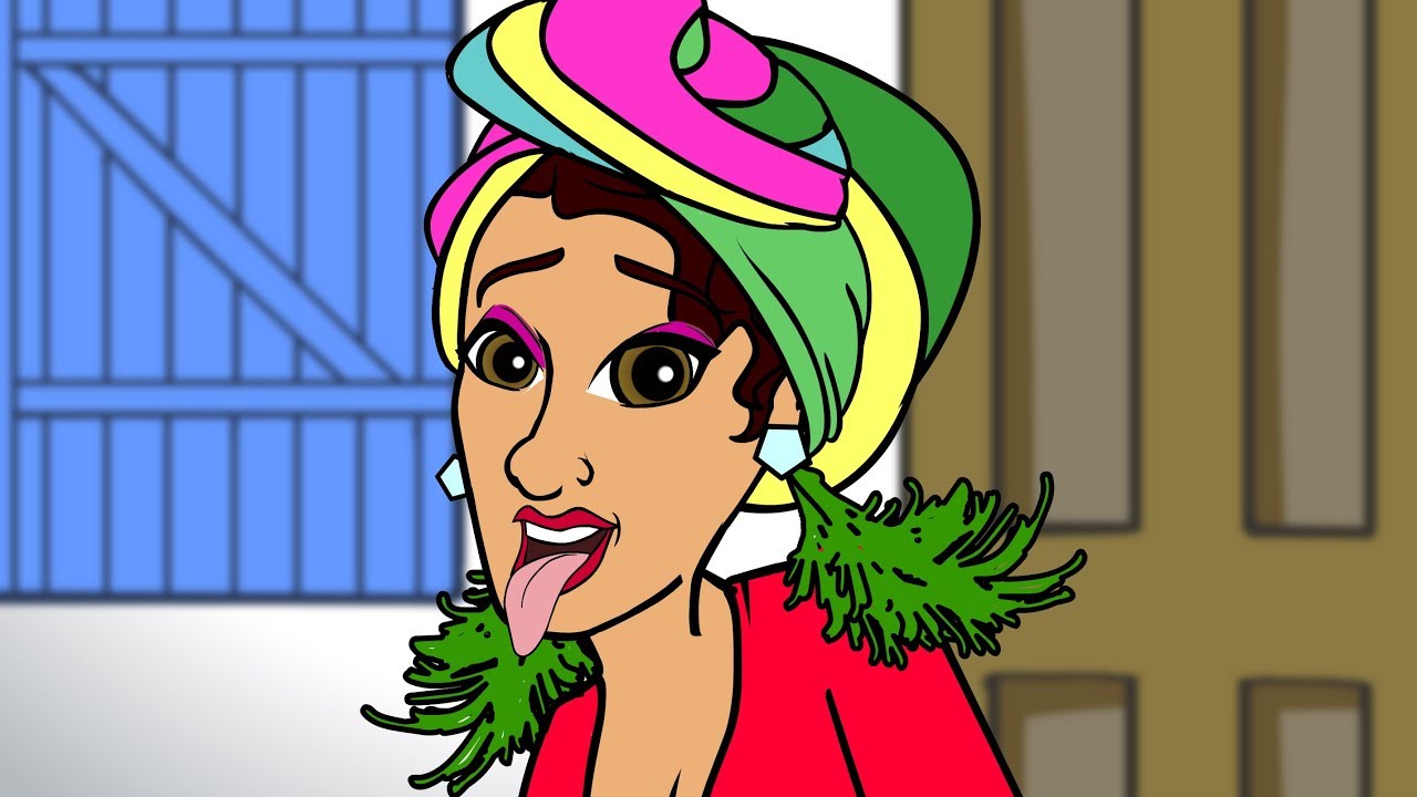 Celeb cartoon parody