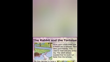 The Rabbit and the Tortoise #story #moralstories