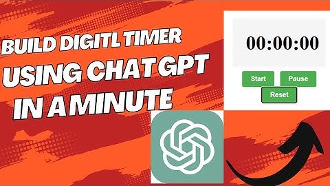 Build Digital Timer Using Chat GPT In a Minute | Chat GPT | Open AI|VisualVantage525