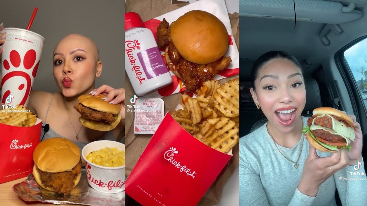 CHICK-FIL-A MUKBANG | TIKTOK FOOD COMPILATION