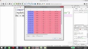 How to Import  CSV Dataset in a Python Development Environment (Anaconda|Spider) | Machine Learning