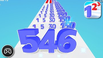 Number Master: Run and Merge - Gameplay Walkthrough Part 6 - Puzzle Game Levels 71-76 (iOS, Android)