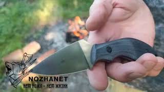 Видео обзор на нож Kizlyar Supreme Hammy в Sleipner и черном G10H