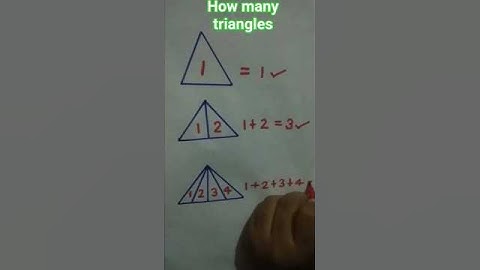 how many triangles👍 #triangle #trending #maths #shorts 🔥