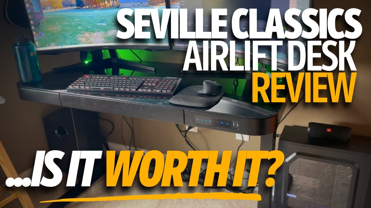 Seville Classics Airlift Desk Review...Is It Worth It? YouTube