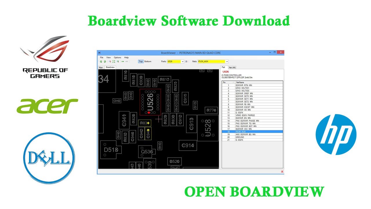 BOARDVIEWER V 2 0 1 9 Software For All Boardview files - YouTube