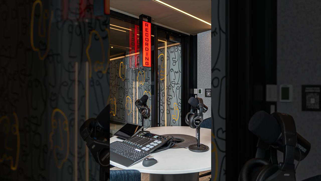 1000 South Capitol’s Podcast Studio Amenity 