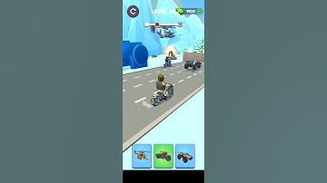 Shape Transform: Army Vehicle Level 038 Funny Race Gameplay #shapetransform #armyvehicle  #shorts